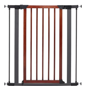 MidWest Decorative Wood & Graphite Steel Dog & Cat Gate, 39-in