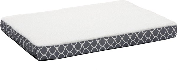 MidWest Double-Thick Orthopedic Pillow Dog Bed, Gray, Large slide 1 of 4