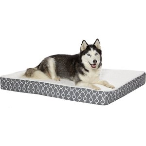 MidWest Double-Thick Orthopedic Pillow Dog Bed, Gray, X-Large
