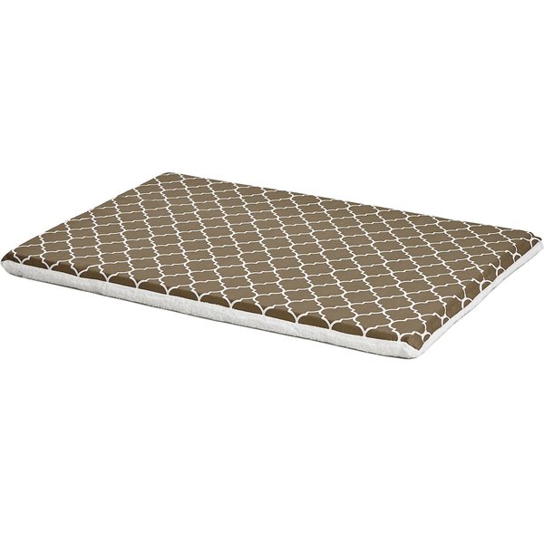 Curated visual reference: Gallery Detail: Midwest Quiettime Cushioned Antimicrobial Dog Crate Mat Black Large