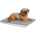 MidWest QuietTime Geo Print & Fleece Reversible Dog Crate Mat, Gray, Small 