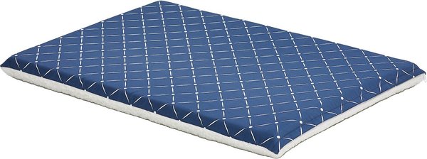 MidWest QuietTime Couture Paxton Reversible Dog Crate Mat, Blue / White Fleece, Intermediate slide 1 of 5