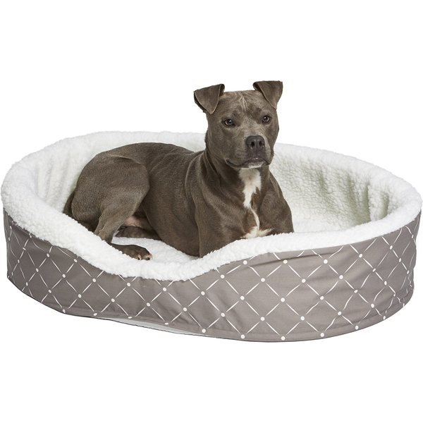 BARKSBAR Snuggly Sleeper Orthopedic Bolster Dog Bed with Removable ...