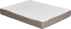MidWest QuietTime Couture Donovan Orthopedic Pillow Dog Bed with Removable Cover, Mushroom/White, Giant