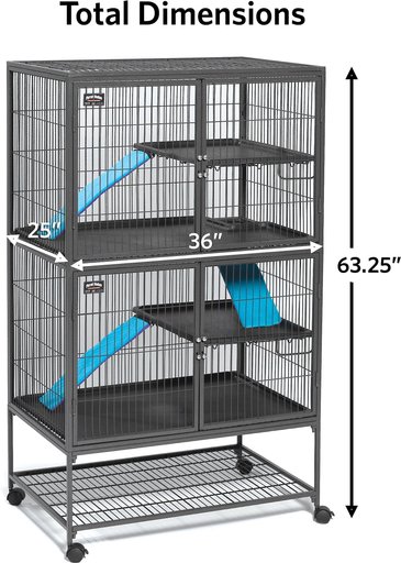 MidWest Ferret Nation Deluxe Ferret Cage, Double Story