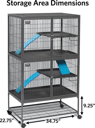 MidWest Ferret Nation Deluxe Ferret Cage, Double Story