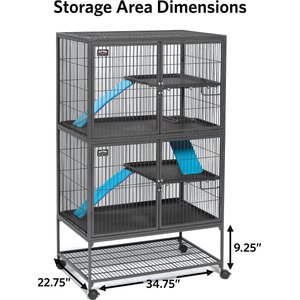 MidWest Ferret Nation Deluxe Ferret Cage, Double Story