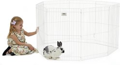 MidWest Small Pet Exercise Pen, White, Medium slide 2 of 5