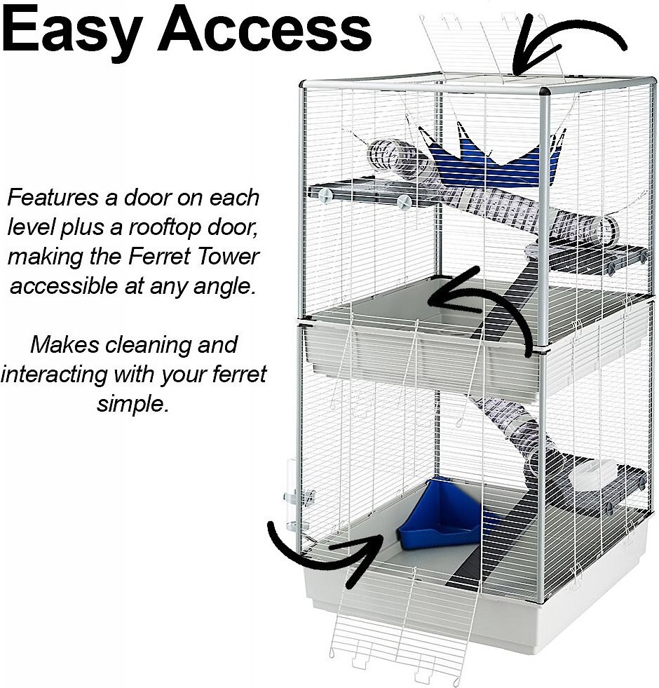 FERPLAST TwoStory Tower Ferret Cage