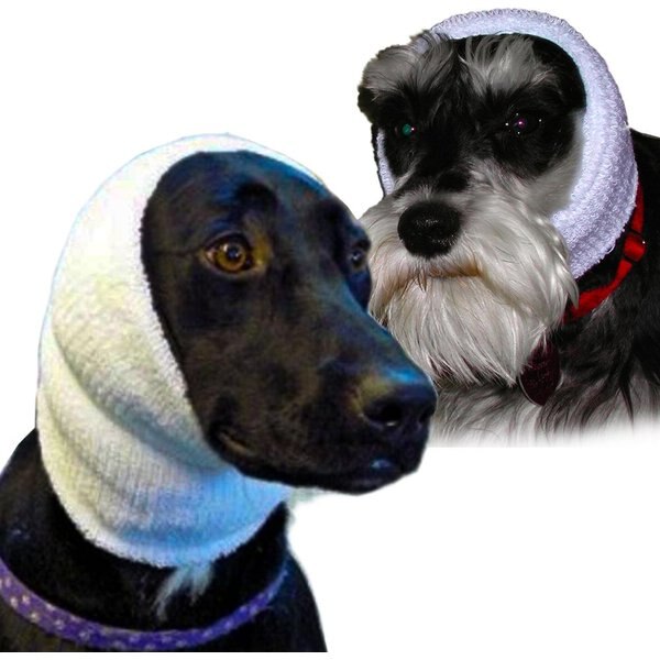 HAPPY HOODIE Calming Cap for Dogs, Small & Large, 2 count, White