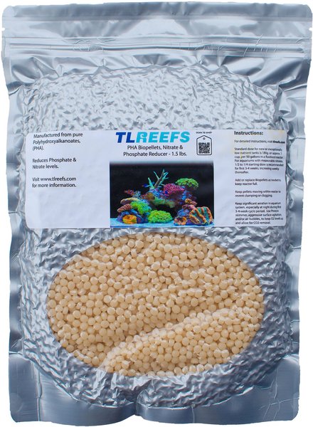 TL Reefs PHA Aquarium Biopellets, Nitrate & Phosphate Reducer, 1.5-lb bag slide 1 of 2