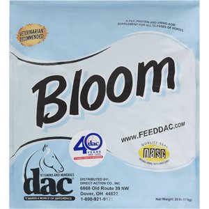 DAC Bloom Coat Care & Weight Gain Powder Horse Supplement, 20-lb bag