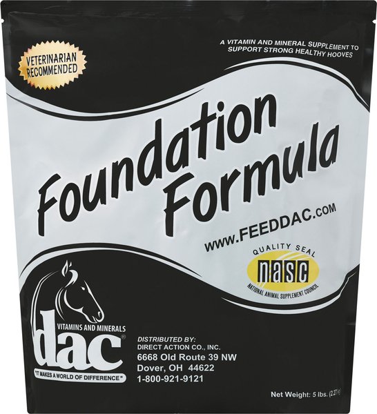 DAC Foundation Formula Hoof Health Powder Horse Supplement, 5-lb bucket slide 1 of 1