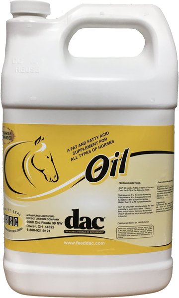 DAC Oil Fatty Acid Coat Health Liquid Horse Supplement, 7.5-lb bucket slide 1 of 1