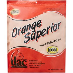 DAC Orange Superior Comprehensive Powder Horse Supplement, 5-lb bucket