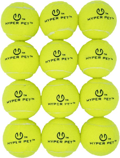 Hyper Pet Tennis Balls Dog Toy, 12 count slide 1 of 6