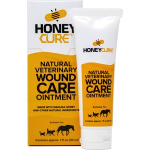 HoneyCure Natural Veterinary Wound Care Ointment for Dogs, Cats & Horses, 1-oz tube 