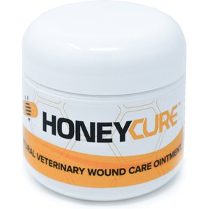 HoneyCure Natural Veterinary Wound Care Ointment for Dogs, Cats & Horses, 2-oz jar