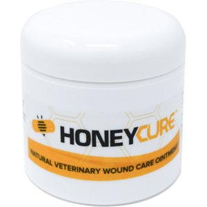 HoneyCure Natural Veterinary Wound Care Ointment for Dogs, Cats & Horses, 4-oz jar