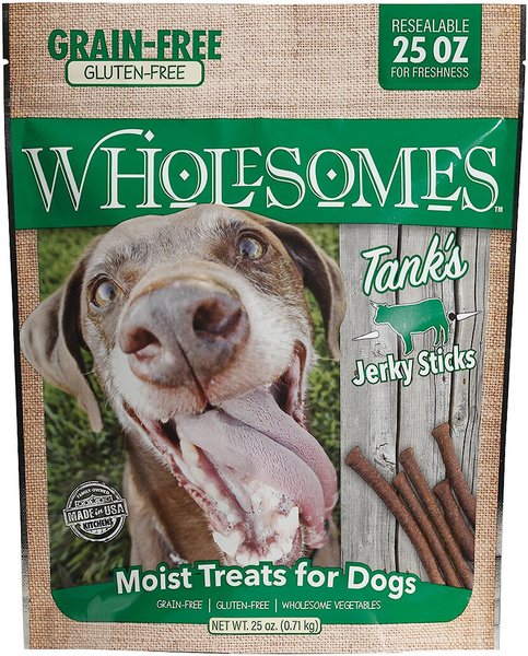 Wholesomes Tank's Jerky Sticks Grain-Free Dog Treats, 25-oz bag slide 1 of 7