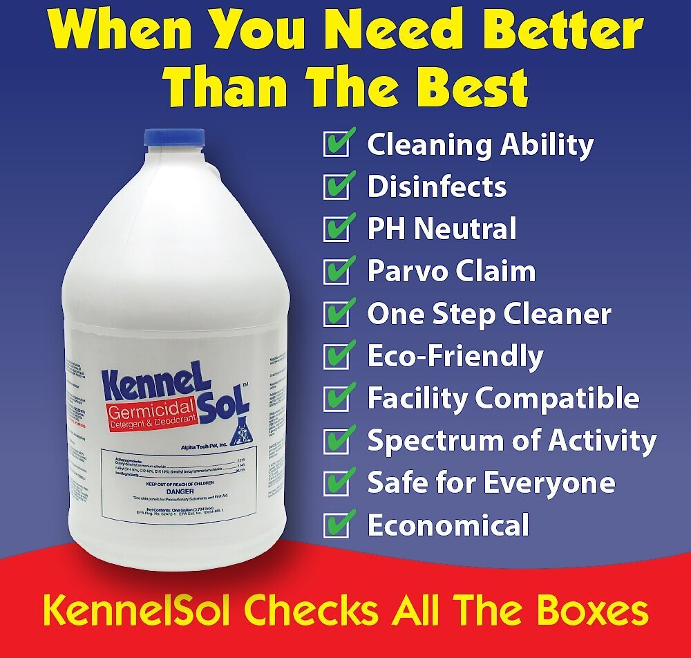 ALPHA TECH PET INC. KennelSol Germicidal Detergent & Pet Deodorant, 1