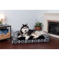 FurHaven Southwest Kilim Cat & Dog Bed, Black Medallion, Jumbo