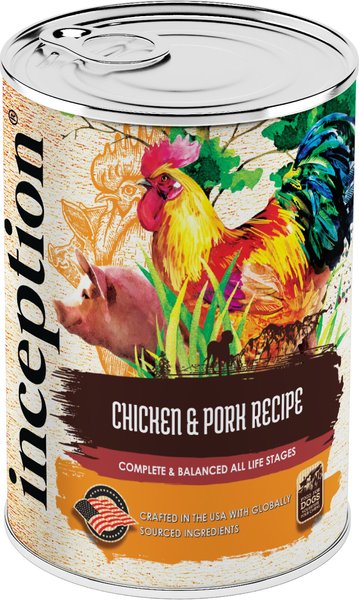 Inception Chicken & Pork Recipe Canned Dog Food, 13-oz, case of 12 slide 1 of 9