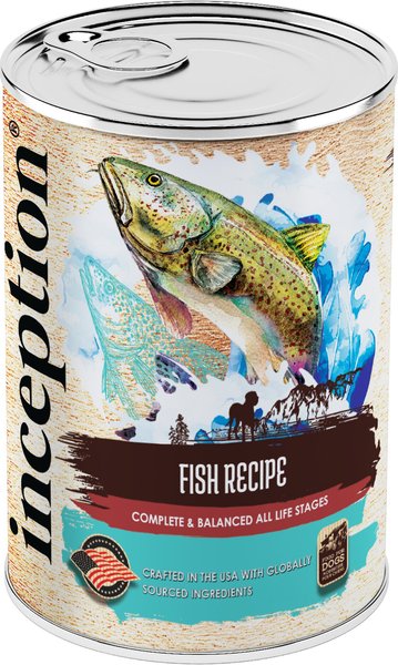 INCEPTION Fish Recipe Canned Dog Food 13 oz case of 12 Chewy