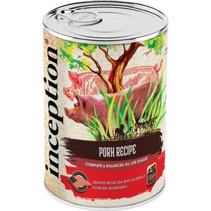 Inception Pork Recipe Canned Dog Food, 13-oz, case of 12