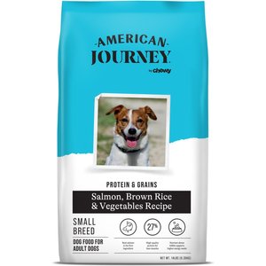 American Journey Protein & Grains Small Breed Salmon, Brown Rice & Vegetables Recipe Adult Dry Dog Food, 14-lb bag