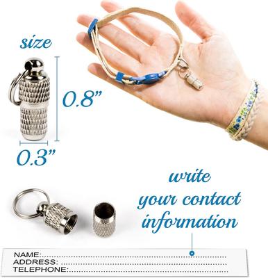 Show full view: Pettsie Flower Cat Collar with Friendship Bracelet, Blue, 7.5-in slide 4 of 8