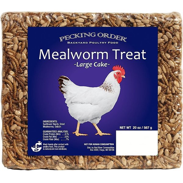 HAPPY HEN TREATS Mealworm Frenzy Poultry Treats, 10-oz bag - Chewy.com