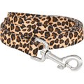 Frisco Leopard Print Polyester Dog Leash, Medium: 6-ft long, 3/4-in wide