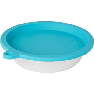 Frisco Pet Bowl with Silicon Rubber Bowl Cover, Teal, 1.5 Cup