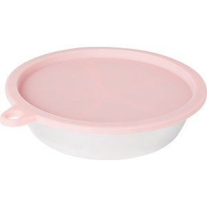 Frisco Silicone Cover Dog & Cat Travel Bowl, Pink, 6 Cup