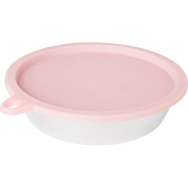 FRISCO Pet Bowl with Silicon Rubber Bowl Cover, Blush Pink, Medium 6