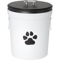 Galvanized dog food container best sale