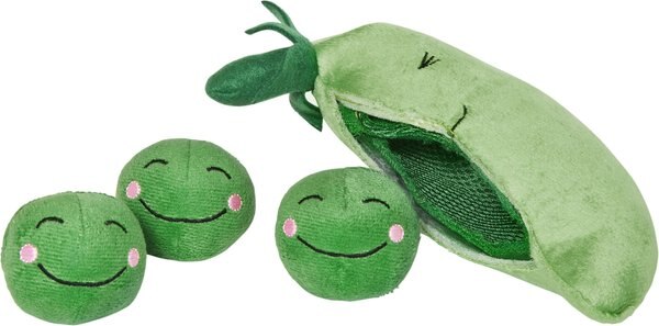Frisco 2-in-1 Tearable Peapod & Peas Plush Squeaky Dog Toy slide 1 of 6