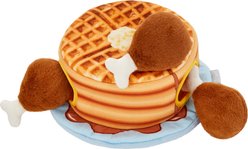 Frisco Chicken & Waffle Hide & Seek Puzzle Plush Squeaky Dog Toy