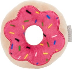 Frisco Strawberry Frosted Donut Dense Foam Squeaky Dog Toy, Small