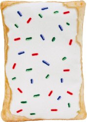 Frisco Frosted Pastry Stuffing-Free Flat Plush Squeaky Dog Toy, Small