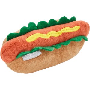 Frisco Hotdog Plush Squeaky Dog Toy, Small/Medium