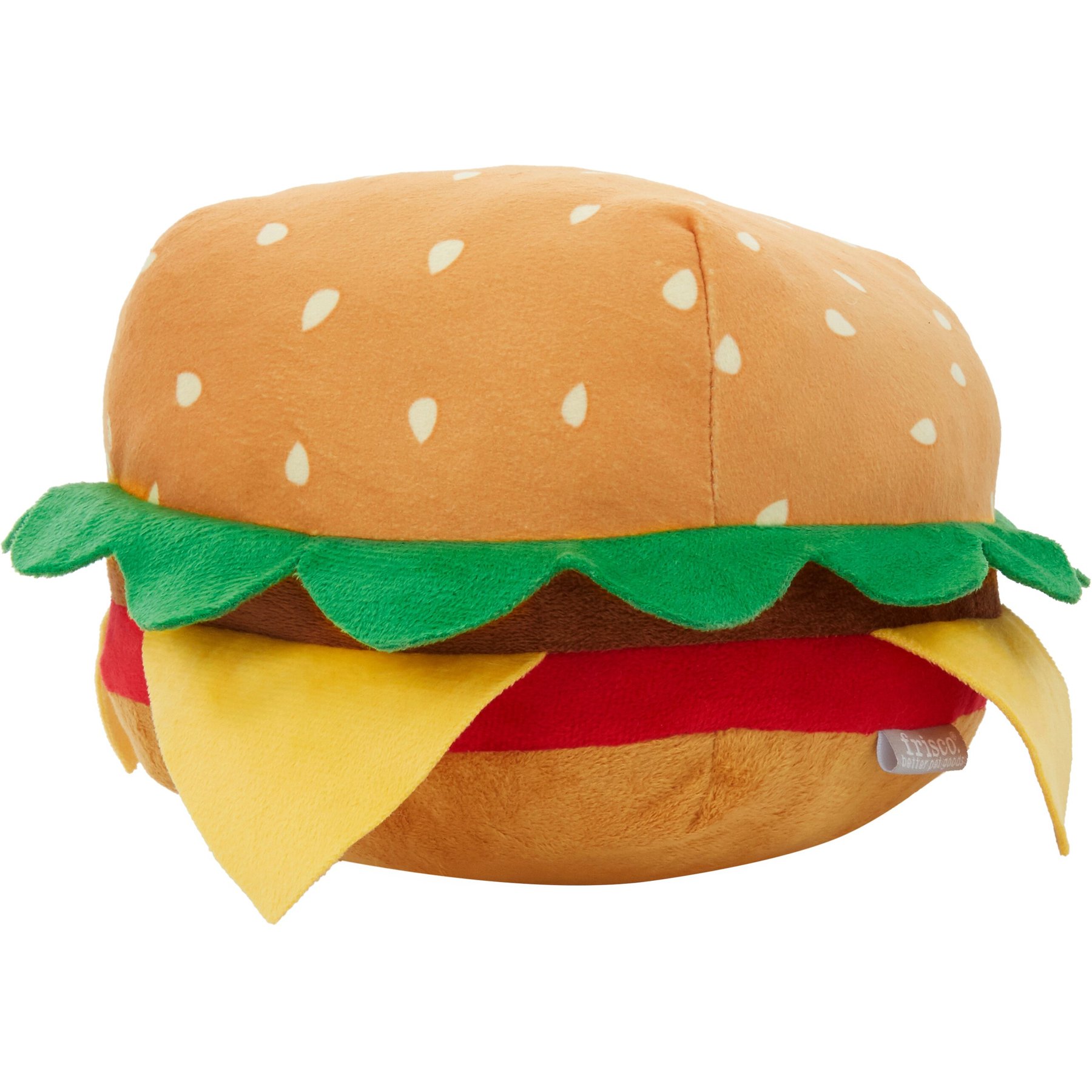 Squeaky cheeseburger dog discount toy