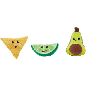 Frisco Guacamole Hide & Seek Puzzle Plush Squeaky Dog Toy Refills, 3 count