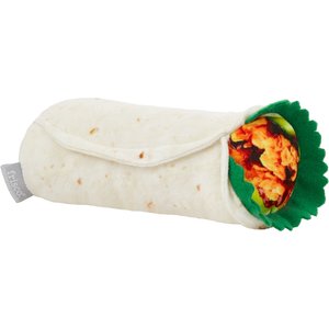 Frisco Burrito Plush Squeaky Dog Toy, Small/Medium