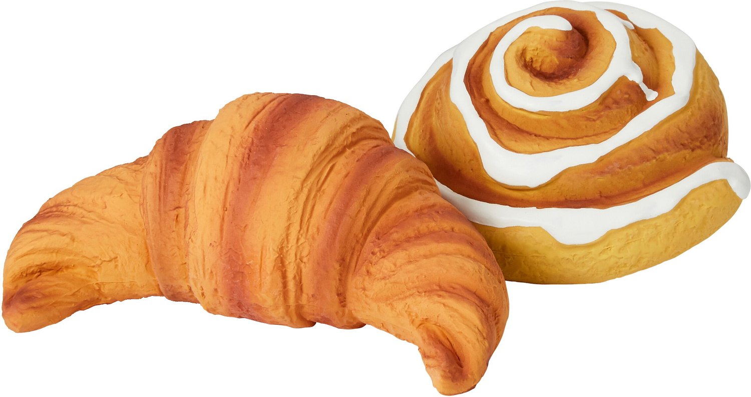 croissant dog toy