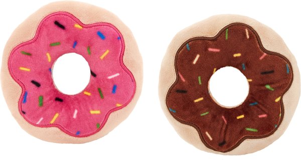 Frisco Donut Plush Cat Toy with Catnip, 2 count slide 1 of 3