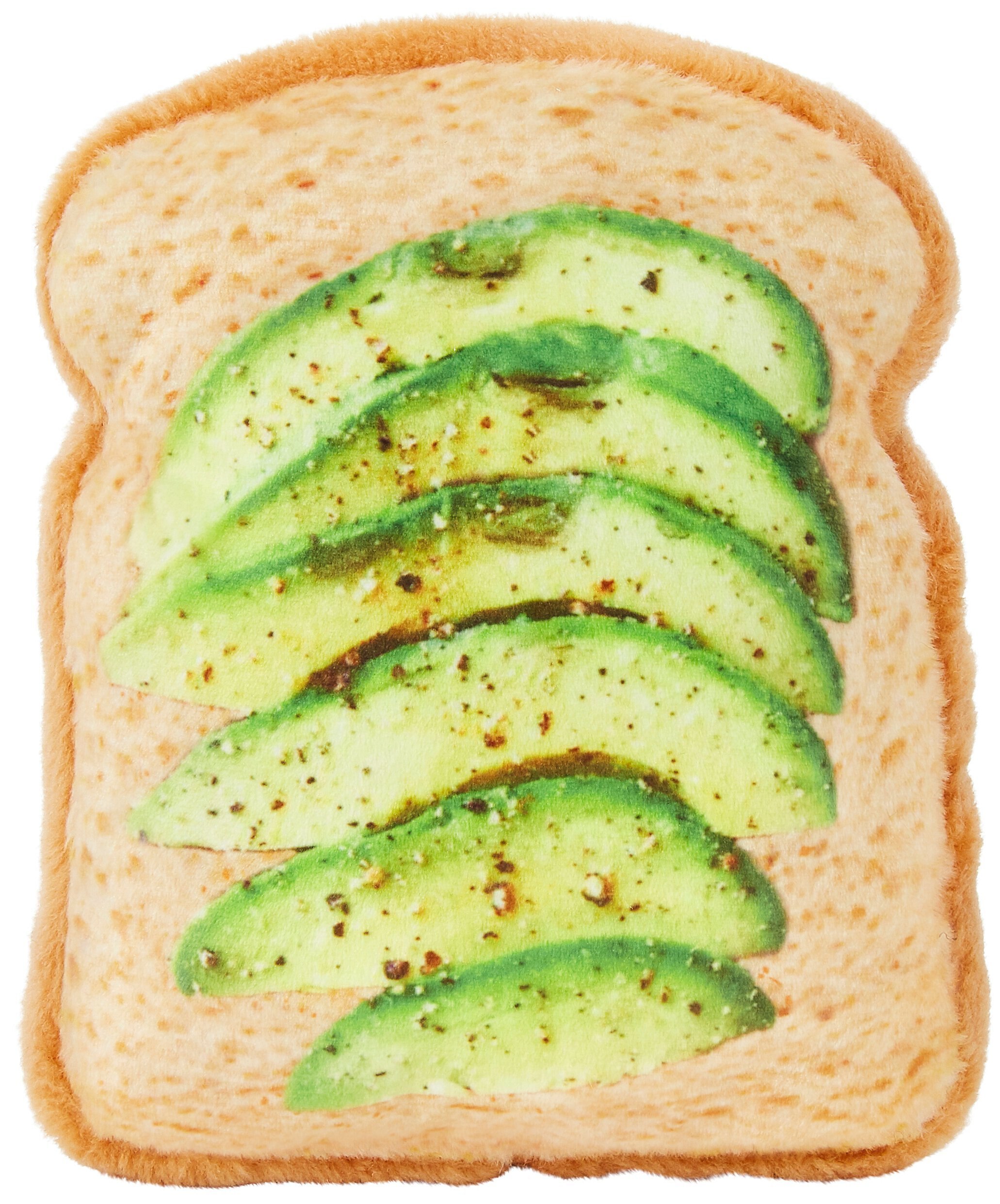Questions and Answers about FRISCO Plush Avocado Toast Cat Toy with Catnip