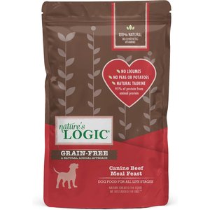 Nature's Logic Canine Beef Meal Feast Grain-Free Dry Dog Food, 4.4-lb bag