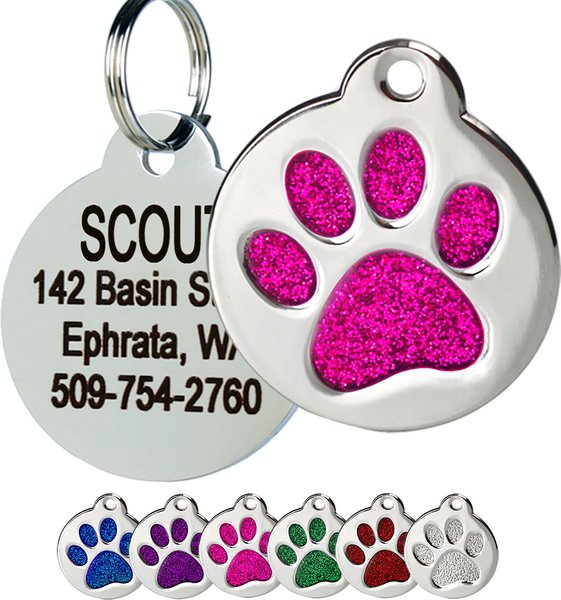 Loyal AF - Pink - Pet ID Tag – Two Tails Pet Company